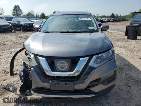 2017 Nissan Rogue SV with VIN KNMAT2MV9HP583331, listed as a Copart auction lot 60802305 with 126,265 mi miles and Salvage title. Bid and sale history available at DreamBid. Image 5.