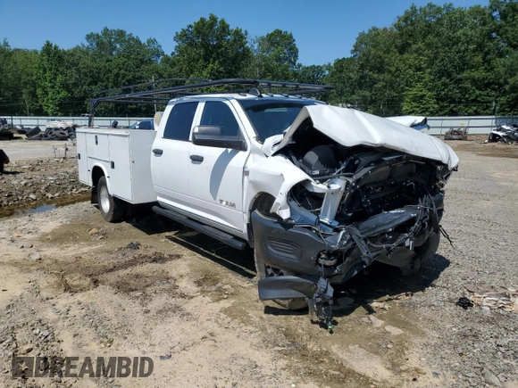 2024 Ram 2500 Laramie with VIN 3C6UR5FL6RG366874, listed as a Copart auction lot 55081125 with 18,460 mi miles and Salvage title. Bid and sale history available at DreamBid. Image 4.