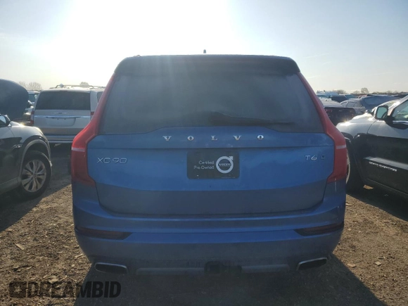 2017 Volvo XC90 R-Design with VIN YV4A22PMXH1179136, listed as a Copart auction lot 50719665 with 87,748 mi miles and Salvage Title. Bid and sale history available at carsss.com. Image 6.