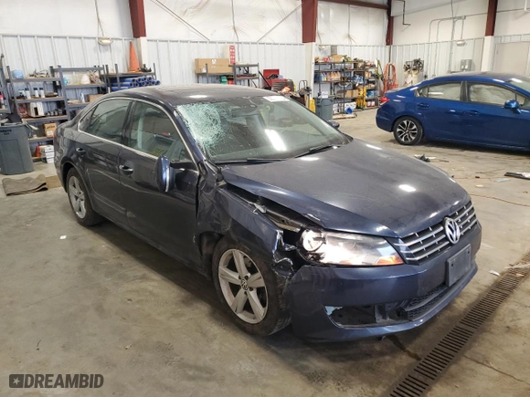 2013 Volkswagen Passat TDI SE w/Sunroof with VIN 1VWBN7A39DC039957, listed as a Copart auction lot 53238825 with 141,694 mi miles and Non Repairable. Bid and sale history available at carsss.com. Image 4.
