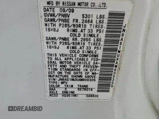 2010 Infiniti FX35 with VIN JN8AS1MUXAM800305, listed as a Copart auction lot 61742114 with 172,274 mi miles and Salvage Title. Bid and sale history available at carsss.com. Image 13.
