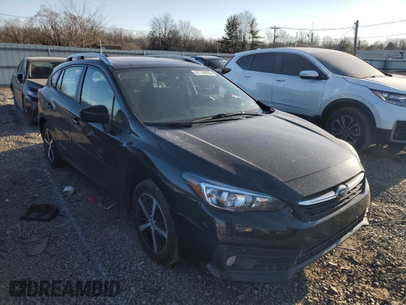 2023 Subaru Impreza Premium with VIN 4S3GTAD6XP3705214, listed as a Copart auction lot 47728055 with 22,913 mi miles and Salvage title. Bid and sale history available at DreamBid. Image 4.