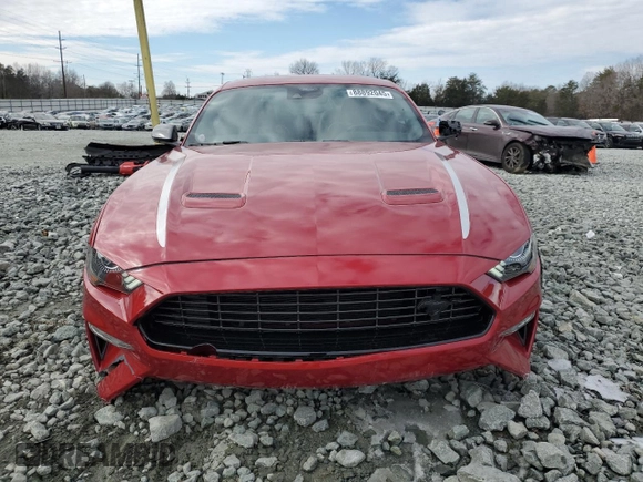 2022 Ford Mustang EcoBoost with VIN 1FA6P8TD0N5100554, listed as a Copart auction lot 88892045 with 25,236 mi miles and Salvage Title. Bid and sale history available at carsss.com. Image 5.