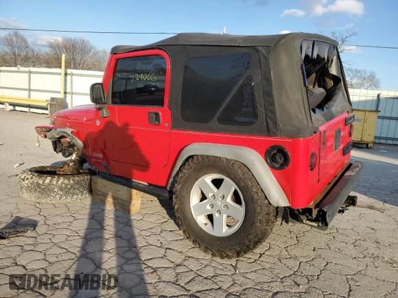 2006 Jeep Wrangler SE with VIN 1J4FA29136P756544, listed as a Copart auction lot 89125545 with 124,066 mi miles and Salvage Title. Bid and sale history available at carsss.com. Image 2.