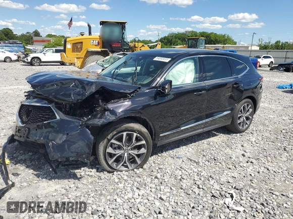 2022 Acura MDX Technology z VIN 5J8YE1H48NL037421, wystawiony jako Copart lot #54993655 z przebiegiem 29 656 mil mil oraz Szkoda całkowita • Salvage title. Historia ofert i sprzedaży dostępna na DreamBid. Obrazek 1.