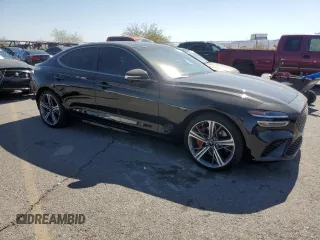 2024 Genesis G70 Sport Advanced with VIN KMTG54SE3RU137375, listed as a Copart auction lot 73545274 with 1,702 mi miles and Salvage Title. Bid and sale history available at DreamBid. Image 4.