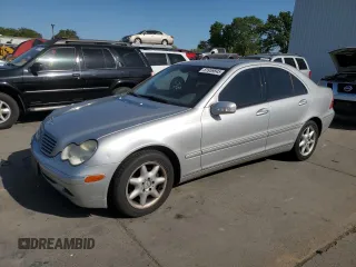 2004 Mercedes-Benz C 240 with VIN WDBRF61J54A616985, listed as a Copart auction lot 51959845 with 128,364 mi miles and Salvage title. Bid and sale history available at DreamBid. Image 1.