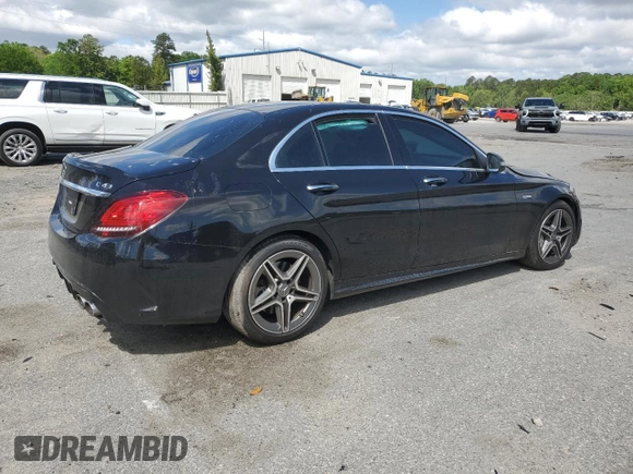 2020 Mercedes-Benz C 43 AMG z VIN 55SWF6EB5LU331098, wystawiony jako Copart lot #52203465 z przebiegiem 58 081 mil mil oraz Szkoda całkowita • Salvage title. Historia ofert i sprzedaży dostępna na DreamBid. Obrazek 3.