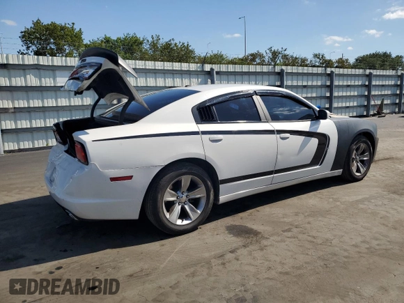 2013 Dodge Charger SE with VIN 2C3CDXBG8DH677551, listed as a Copart auction lot 53260735 with 124,248 mi miles and Salvage Title. Bid and sale history available at DreamBid. Image 3.