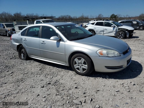 2009 Chevrolet Impala LS with VIN 2G1WB57K091190983, listed as a Copart auction lot 48704585 with 70,935 mi miles and Salvage Title. Bid and sale history available at carsss.com. Image 4.