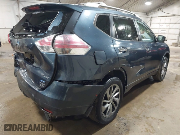 2014 Nissan Rogue SL with VIN 5N1AT2MV4EC797903, listed as a IAAI auction lot 41715634 with 1 mi miles. Bid and sale history available at carsss.com. Image 4.