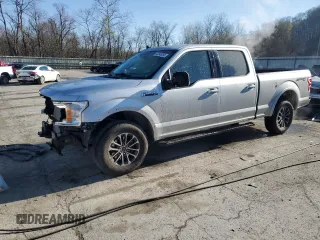 2019 Ford F-150 XL with VIN 1FTFW1E43KKF13485, listed as a Copart auction lot 53545255 with 42,126 mi miles and Salvage Title. Bid and sale history available at carsss.com. Image 1.
