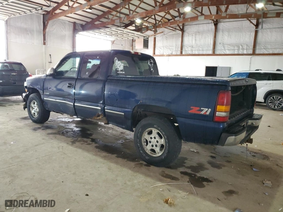 1999 Chevrolet Silverado 1500 LT with VIN 1GCEK19T5XE247417, listed as a Copart auction lot 47015835 with 0 mi miles and Salvage Title. Bid and sale history available at carsss.com. Image 2.