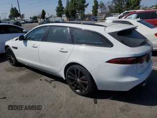 2018 Jaguar XF with VIN SAJBM2FV5JCY68282, listed as a Copart auction lot 71330564 with 53,741 mi miles and Salvage Title. Bid and sale history available at DreamBid. Image 2.