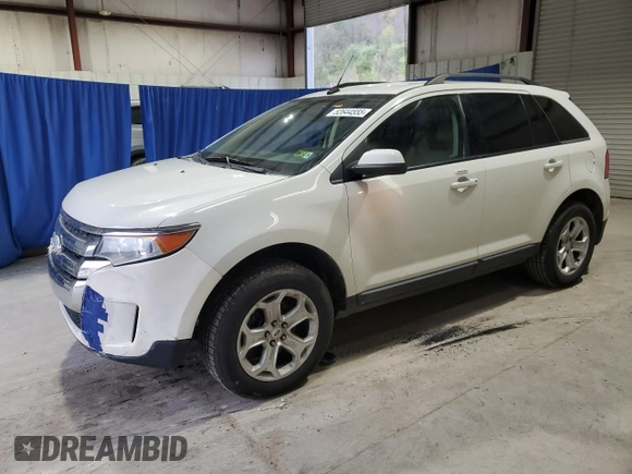 2013 Ford Edge SEL with VIN 2FMDK4JC7DBB57441, listed as a Copart auction lot 52644555 with 153,548 mi miles and Clean Title. Bid and sale history available at carsss.com. Image 1.