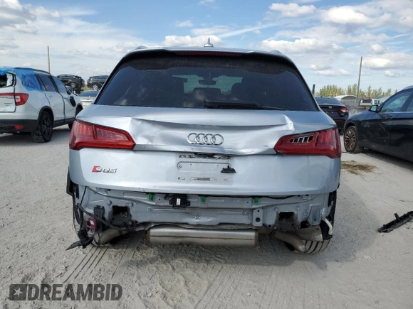 2018 Audi SQ5 Prestige with VIN WA1C4AFY3J2220186, listed as a Copart auction lot 40468764 with 19,476 mi miles and Non Repairable. Bid and sale history available at DreamBid. Image 6.