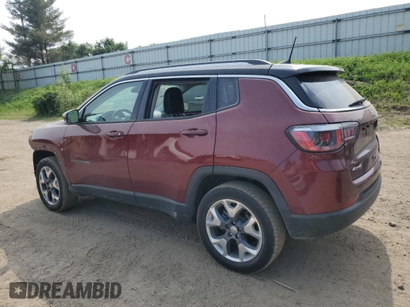 2020 Jeep Compass Limited z VIN 3C4NJDCB7LT193830, wystawiony jako Copart lot #60844545 z przebiegiem 42 634 mil mil oraz Szkoda całkowita • Salvage title. Historia ofert i sprzedaży dostępna na DreamBid. Obrazek 2.