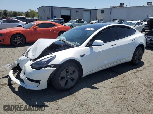 2023 Tesla Model 3 с VIN 5YJ3E1EA3PF575985, выставлен на аукционе Copart как лот 56001075 с пробегом 54 640 миль миль и Списание • Salvage title. История ставок и продаж доступна на DreamBid. Изображение 1.