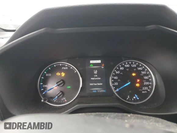 2022 Toyota RAV4 with VIN 2T34WRFV7NW142811, listed as a Copart auction lot 86429724 with 57,244 mi miles and Salvage title. Bid and sale history available at DreamBid. Image 9.