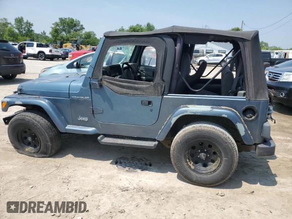 1999 Jeep Wrangler SE with VIN 1J4FY29P0XP422425, listed as a Copart auction lot 60513335 with Not provided miles and Clean title. Bid and sale history available at DreamBid. Image 2.