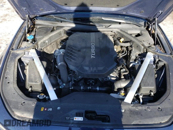 2019 Genesis G70 Dynamic with VIN KMTG34LE8KU032664, listed as a Copart auction lot 89106065 with 27,659 mi miles and Salvage Title. Bid and sale history available at DreamBid. Image 11.