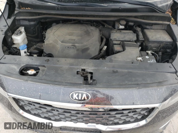 2019 Kia Sedona EX with VIN KNDMB5C15K6556821, listed as a Copart auction lot 46786935 with 101,467 mi miles and Salvage Title. Bid and sale history available at carsss.com. Image 14.