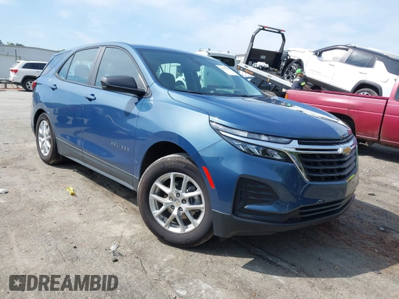 2024 Chevrolet Equinox LS with VIN 3GNAXHEG9RL361156, listed as a IAAI auction lot 42031918 with 10,957 mi miles and . Bid and sale history available at DreamBid. Image 1.