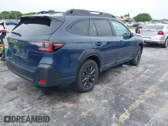 2025 Subaru Outback Onyx with VIN 4S4BTALC6S3177063, listed as a IAAI auction lot 42425905 with 6,541 mi miles and . Bid and sale history available at DreamBid. Image 4.