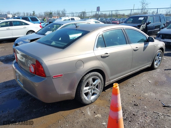 2008 Chevrolet Malibu LT w/1LT with VIN 1G1ZH57B68F173088, listed as a IAAI auction lot 41974672 with 45,864 mi miles. Bid and sale history available at carsss.com. Image 4.