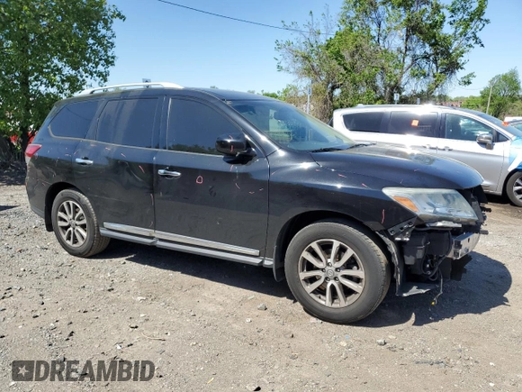 2013 Nissan Pathfinder SV с VIN 5N1AR2MM8DC690096, выставлен на аукционе Copart как лот 54887825 с пробегом 175 631 миль миль и Списание • Salvage title. История ставок и продаж доступна на DreamBid. Изображение 4.