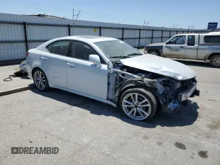 2007 Lexus IS 250 with VIN JTHBK262872031453, listed as a Copart auction lot 60713725 with 117,672 mi miles and Salvage title. Bid and sale history available at DreamBid. Image 4.