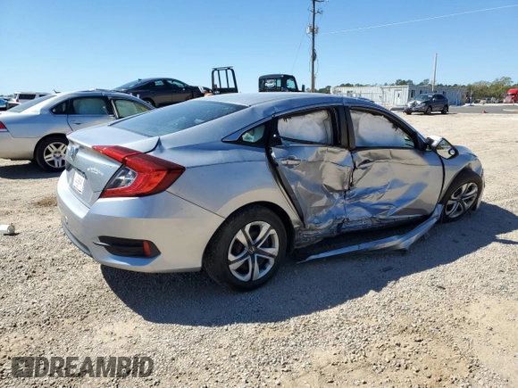 2018 Honda Civic Sedan LX with VIN 19XFC2F56JE037353, listed as a Copart auction lot 49585615 with 83,077 mi miles and Non Repairable. Bid and sale history available at carsss.com. Image 3.