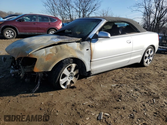 2005 Audi A4 3.0L with VIN WAUDT48H55K017900, listed as a Copart auction lot 42947015 with 0 mi miles and Salvage Title. Bid and sale history available at carsss.com. Image 1.