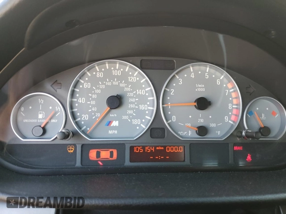 2002 BMW 3 Series M3 with VIN WBSBL93442JR14535, listed as a Copart auction lot 77713524 with 105,154 mi miles and Salvage Title. Bid and sale history available at DreamBid. Image 9.
