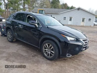 2015 Lexus NX 200t with VIN JTJBARBZ6F2021886, listed as a IAAI auction lot 42016436 with 106,014 mi miles. Bid and sale history available at carsss.com. Image 1.