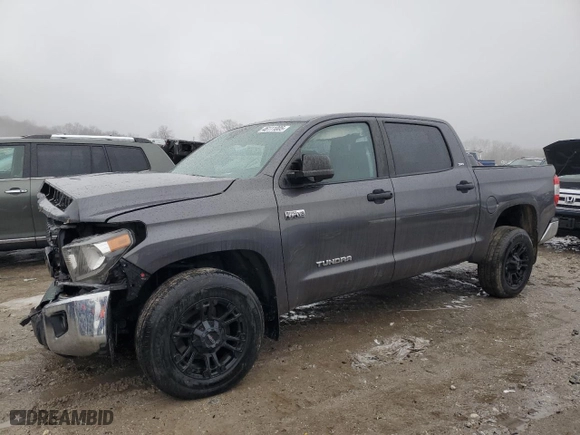 2020 Toyota Tundra 4WD SR5 with VIN 5TFDY5F19LX899332, listed as a Copart auction lot 46111005 with 85,055 mi miles and Salvage Title. Bid and sale history available at carsss.com. Image 1.