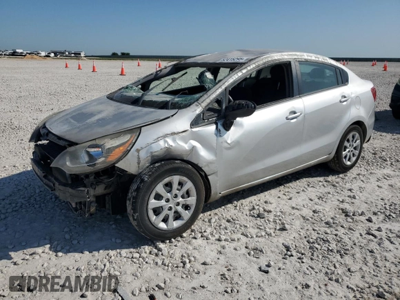 2014 Kia Rio LX with VIN KNADM4A30E6329515, listed as a Copart auction lot 52415295 with 231,991 mi miles and Salvage Title. Bid and sale history available at DreamBid. Image 1.