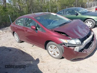2015 Honda Civic LX with VIN 19XFB2F52FE116108, listed as a IAAI auction lot 42020372 with 161,385 mi miles and . Bid and sale history available at DreamBid. Image 1.