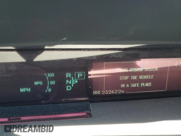 2013 Toyota Prius One with VIN JTDKN3DU2D1675633, listed as a Copart auction lot 49341255 with 232,622 mi miles and Salvage Title. Bid and sale history available at DreamBid. Image 9.