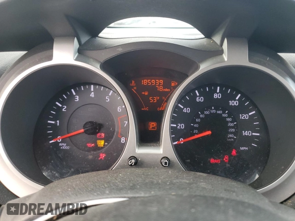 2014 Nissan Juke Nismo with VIN JN8AF5MR7ET357758, listed as a Copart auction lot 86911334 with 185,939 mi miles and Salvage Title. Bid and sale history available at DreamBid. Image 9.