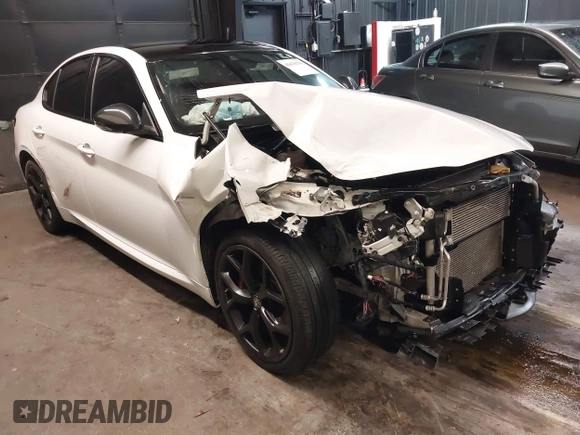 2020 Alfa Romeo Giulia z VIN ZARFANAN9L7630017, wystawiony jako IAAI lot #41676730 z przebiegiem 45 395 mil mil oraz . Historia ofert i sprzedaży dostępna na DreamBid. Obrazek 1.