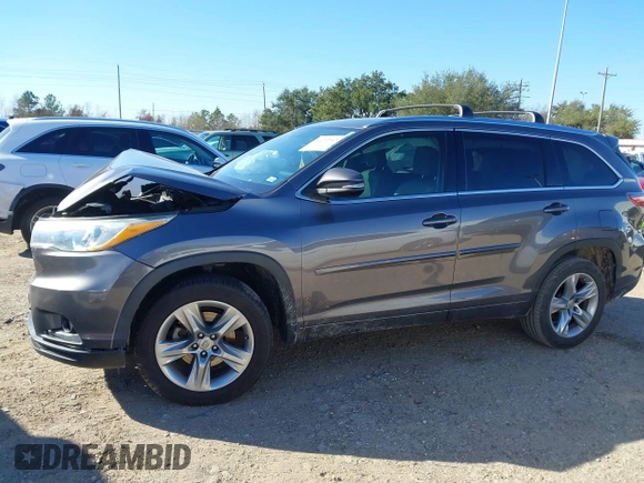 2015 Toyota Highlander Limited with VIN 5TDYKRFH0FS067881, listed as a IAAI auction lot 41272012 with 94,423 mi miles and . Bid and sale history available at DreamBid. Image 14.