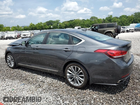 2017 Genesis G80 3.8L z VIN KMHGN4JE0HU209613, wystawiony jako Copart lot #59531725 z przebiegiem 91 939 mil mil oraz Szkoda całkowita • Salvage title. Historia ofert i sprzedaży dostępna na DreamBid. Obrazek 2.