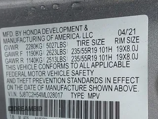 2021 Acura RDX w/Technology Package with VIN 5J8TC2H54ML028017, listed as a IAAI auction lot 42002171 with Not Provided miles. Bid and sale history available at carsss.com. Image 9.