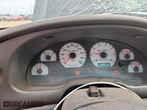2001 Ford Mustang GT Deluxe with VIN 1FAFP45X31F148246, listed as a Copart auction lot 63087385 with 114,051 mi miles and Salvage title. Bid and sale history available at DreamBid. Image 9.