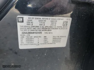 2017 Chevrolet Equinox LS with VIN 2GNALBEK4H1531078, listed as a Copart auction lot 52159005 with 139,026 mi miles and Salvage Title. Bid and sale history available at carsss.com. Image 13.
