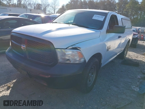 2019 Ram 1500 Classic Tradesman with VIN 3C6JR6DG0KG512237, listed as a IAAI auction lot 41366260 with 212,900 mi miles. Bid and sale history available at carsss.com. Image 2.