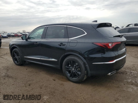2024 Acura MDX with VIN 5J8YE1H33RL015856, listed as a Copart auction lot 46580485 with 25,541 mi miles and Salvage title. Bid and sale history available at DreamBid. Image 2.