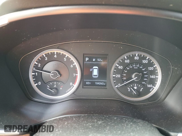 2019 Hyundai Santa Fe SE with VIN 5NMS23AD4KH076815, listed as a Copart auction lot 53528965 with 104,262 mi miles and Non Repairable. Bid and sale history available at carsss.com. Image 9.