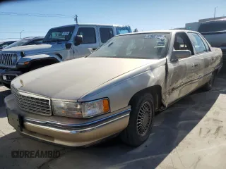1995 Cadillac DeVille z VIN 1G6KD52B6SU274827, wystawiony jako Copart lot #41902125 z przebiegiem Nie podano mil oraz Szkoda całkowita • Salvage title. Historia ofert i sprzedaży dostępna na DreamBid. Obrazek 1.